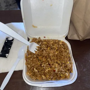 Tiny portion of FR1. Chicken Fried Rice