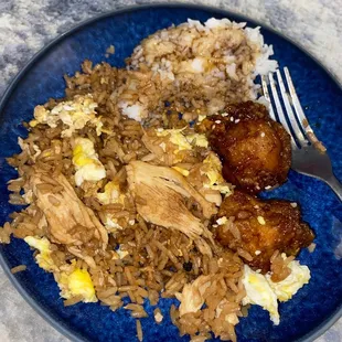 Yummy! FR1. Chicken Fried Rice and CS8. Orange Sesame Chicken