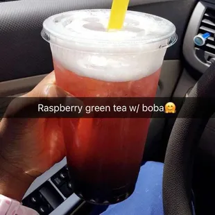 They have the best green and black teas and you can spice it up with different flavors and boba