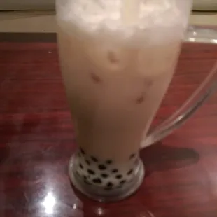 Black tea with bobo delish