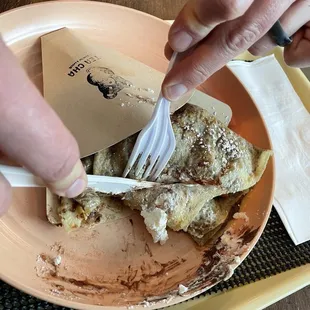 Nutella &amp; Strawberry  Crepe