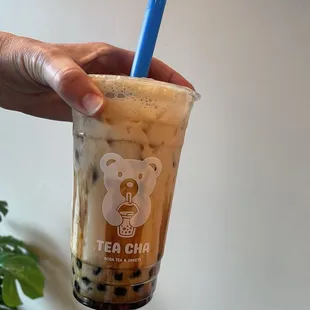Brown sugar boba black tea