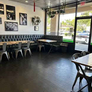 interior of tea culture and the seatings