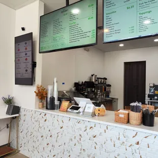 menus on the wall