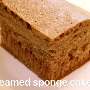 a piece of cake on a plate