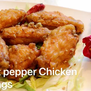 salt pepper chicken wings