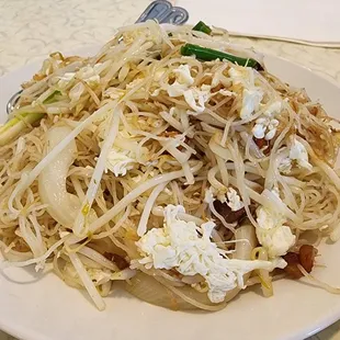 Egg white and dry scallop rice noodles