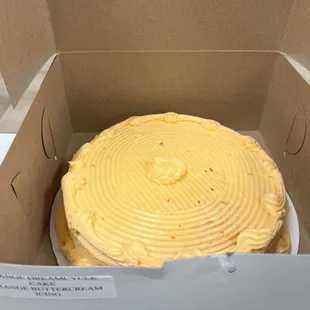 Orange creamsicle cake