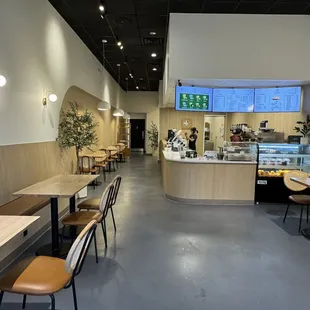 Inside of boba restaurant