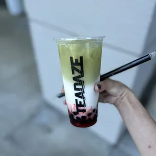 Strawberry Matcha Latte