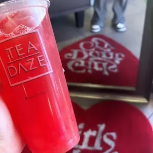 Strawberry green tea!