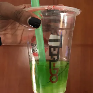 G6. Green Apple Green Tea w. Lychee Jelly