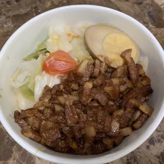Simmered Ground Pork Over Rice
