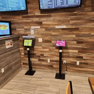 Interior order kiosk