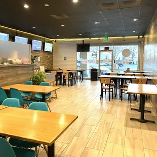 sushi and sashimi, interior