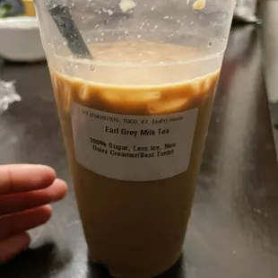 Earl grey milk tea