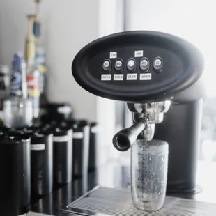 Each cup of coffee or tea is brewed fresh to order. Delicious!