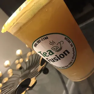 Lychee Fruit Tea with Lychee Jelly