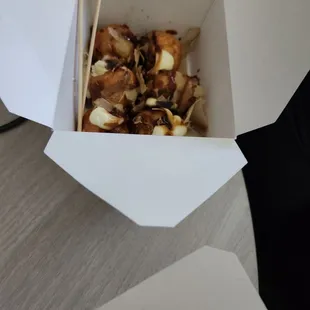 Takiyaki (has fish flakes)