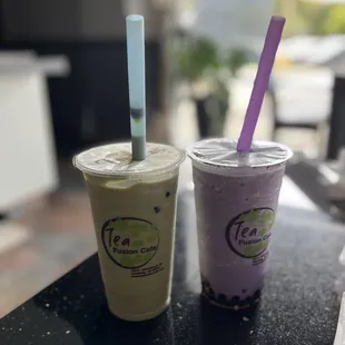 #BT Green Tea Bubble Tea #BT Taro Bubble Tea