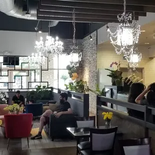 Seating area and order counter