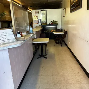 the interior of the restaurant