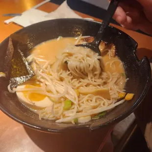 Spicy pork belly ramen