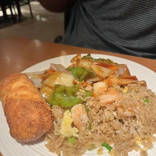 Pepper chicken (made substitution) combo