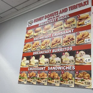 breakfast menu prices