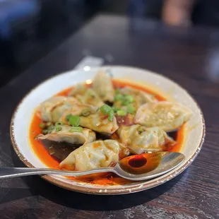 Szechuan vegetable dumplings