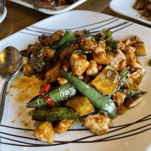 Spicy chicken with jalepenos