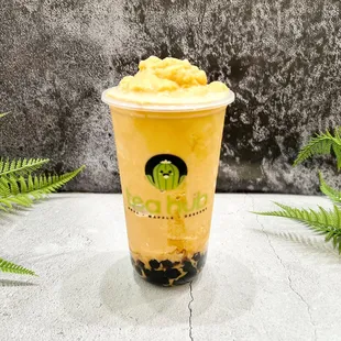 Thai milk tea blended