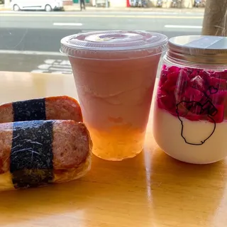 Dragonfruit Coconut Pudding