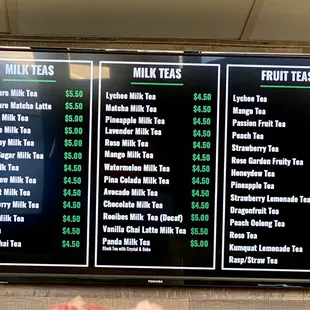 10.01.22 milk teas and fruit teas