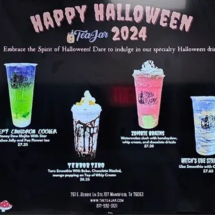 They have seasonal drinks