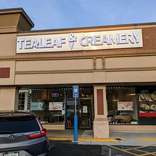 Outside. Storefront during Golden Hour of Summer Solstice 2022. Located in Northwoods Plaza on Buford Highway at Shallowford Road.