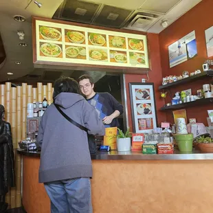 Order at the counter