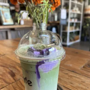 Ube matcha w boba