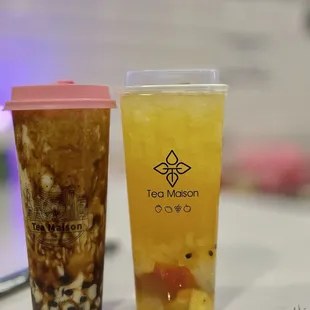 Tiger Boba Milk  Super Fruit Cup Tea