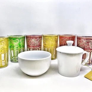 Pretty tea glasses