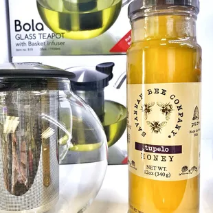 Lots of different honey