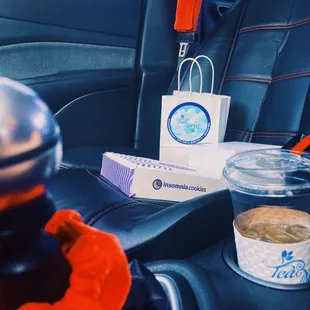 Lemonade tea purchased inside, I loved watching them make it, made the ambience of the tea market fun!