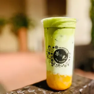 Mango Fluffy Matcha - 75% sweetness