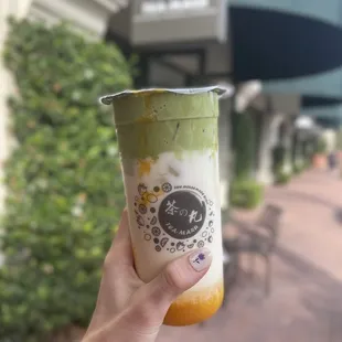 Mango Fluffy Matcha