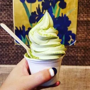 Matcha soft serve