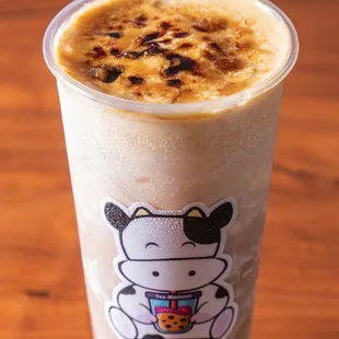 Crème brûlée top milk tea
