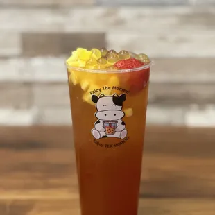 Featured Drink for Jan 2024 : Sunrise Fruit Tea