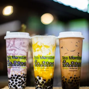 Taro Dirty boba milk tea,Mango dirty boba milk latte,Brown Sugar boba milk tea
