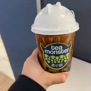 Dark Brown Sugar Dirty Boba Tea