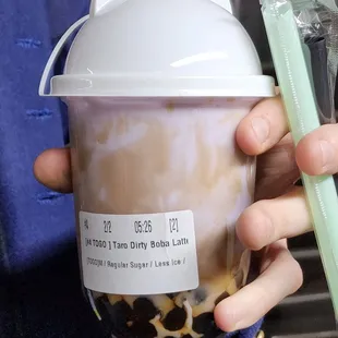Taro with boba